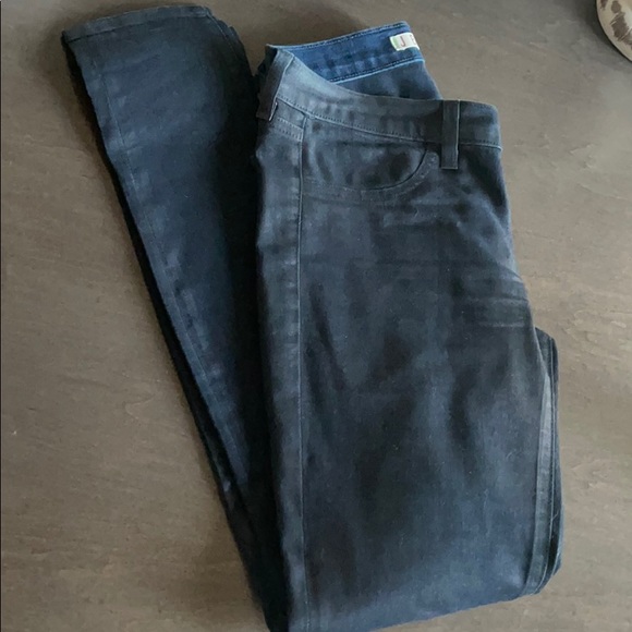 J Brand Navy Blue metal Coated Skinny Jeans - Picture 7 of 9